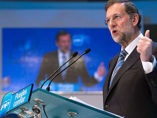 Telediario 1 - Rajoy: "España tiene sed de urnas"