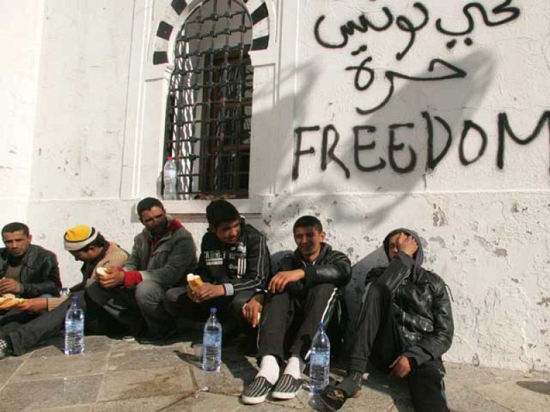 Cadena de detenciones en Túnez