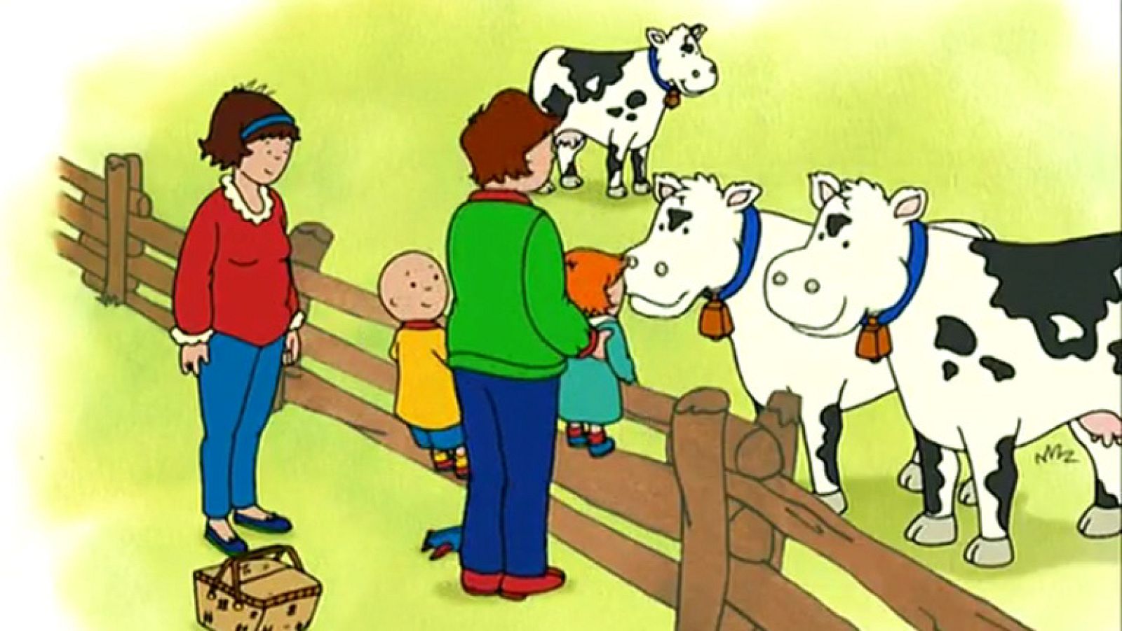 ¿Quién está mugiendo? - Caillou | Ver