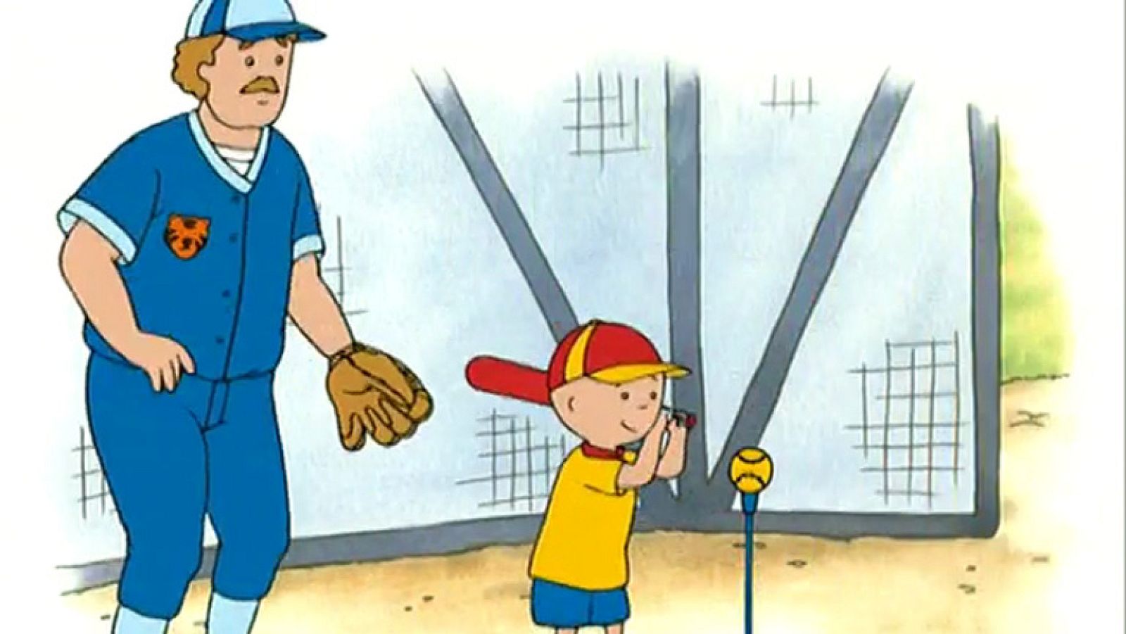 Jugando al béisbol - Caillou | Ver